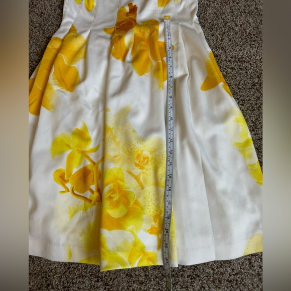 Calvin Klein White and Yellow Flower Dress - Picture 5 of 5